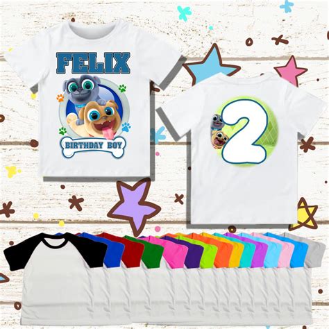 Puppy Dog Pals Birthday Shirt, Puppy Dog Pals Party Raglan, Puppy Dog ...