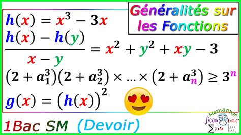 Généralités sur les Fonctions Composée de deux Fonctions 1 Bac SM