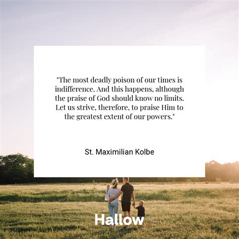 St Maximilian Kolbe Quote Hallow