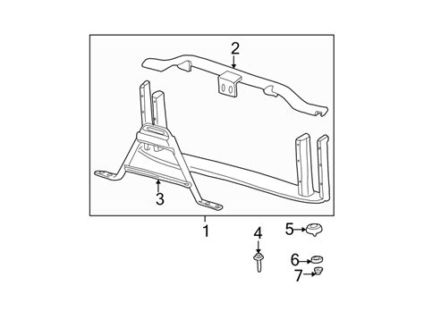 Gmc Sierra 2500 HD Radiator Support Panel Front Upper Lower