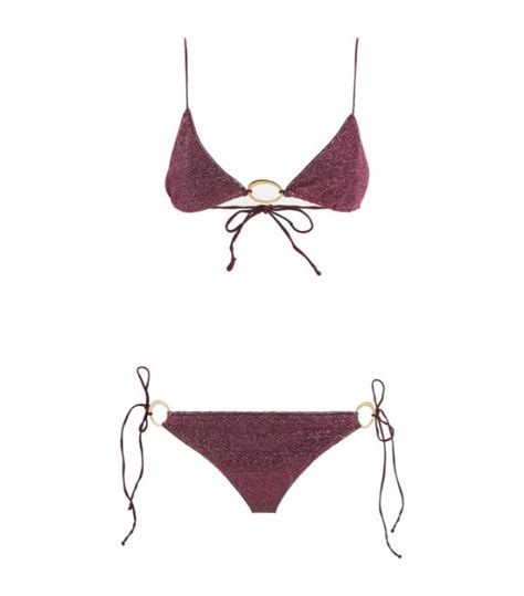 Womens Oséree purple Lumière O Ring Bikini Harrods UK