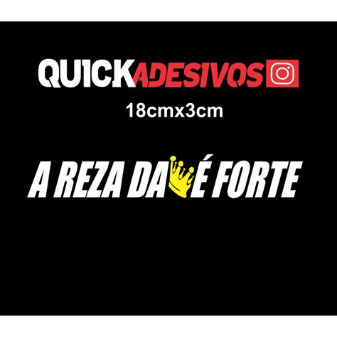 Adesivo A Reza Da Coroa Forte X Shopee Brasil