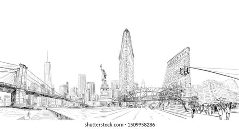 Times Square Sketch Royalty Free Images Stock Photos And Pictures