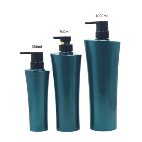 Slim Blue Shampoo Bottle Ybj Packaging Manufacturing