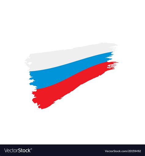 Russia flag Royalty Free Vector Image - VectorStock