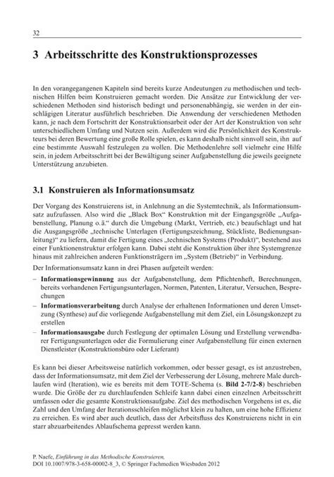 PDF Einführung in das Methodische Konstruieren Arbeitsschritte des