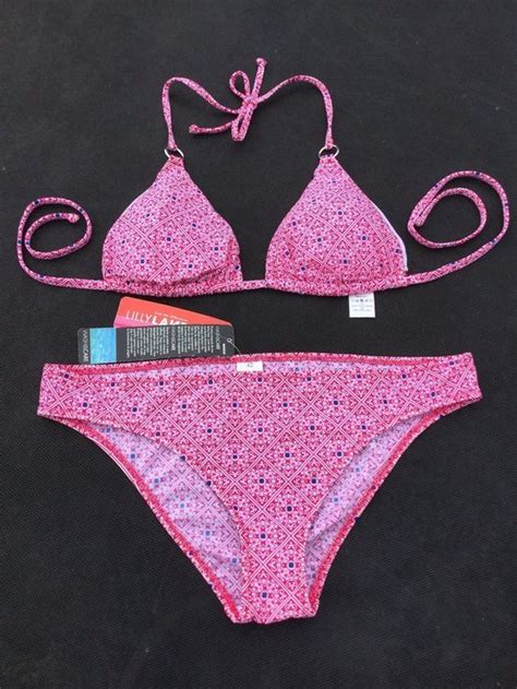 Maillot de bain Bikini Haut 42 Bas 40 rose pink NEUF Neu und originalverpackt in Agiez für
