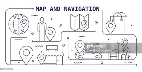 Map And Navigation Vector Design The Design Is Editable And The Color ...