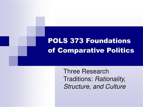 Ppt Pols Foundations Of Comparative Politics Powerpoint