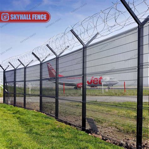 Hot Dipped Galvanized Anti Climb Anti Cut High Security Airport Fences