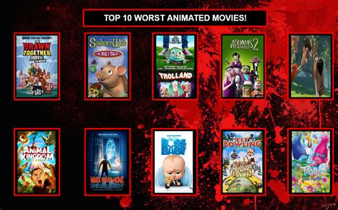 Top Ten Worst Animated Movies In My Opinion By Hazelfan306 On Deviantart