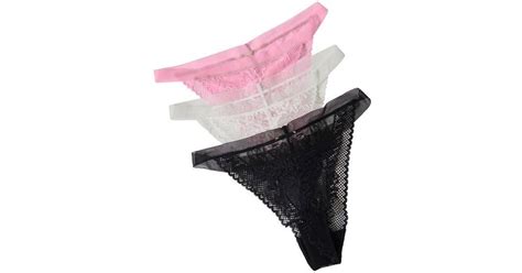 Free People Reya Assorted 3 Pack Lace Bikini Briefs In Pink Lyst