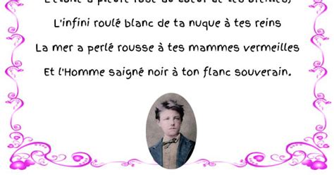 L Etoile a pleuré rose Arthur Rimbaud Poèmes Poésies