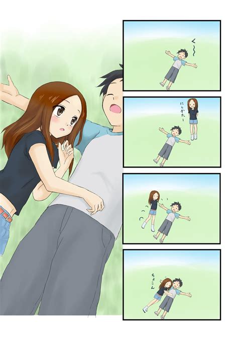 Takagi laying on Nishikata’s arm by @sukoburu80 on Twitter : r/Takagi_san