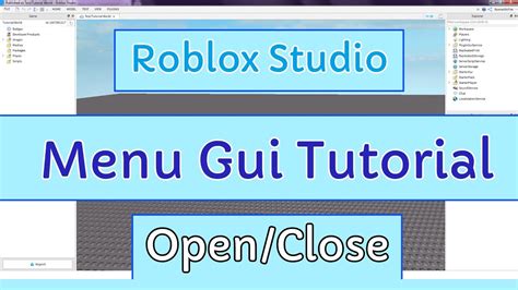 Roblox Studio Gui Open Close Tutorial Customizing A Menu And