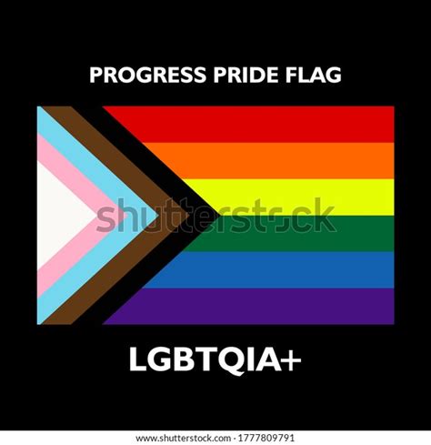 Vector Progress Pride Colorful Flag Graphic Stock Vector (Royalty Free ...