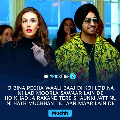 DILJIT DOSANJH - MUCHH LYRICS | 99Lyricstore