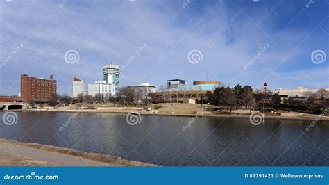 Wichita Kansas stock image. Image of downtown, city, cityscape - 81791421