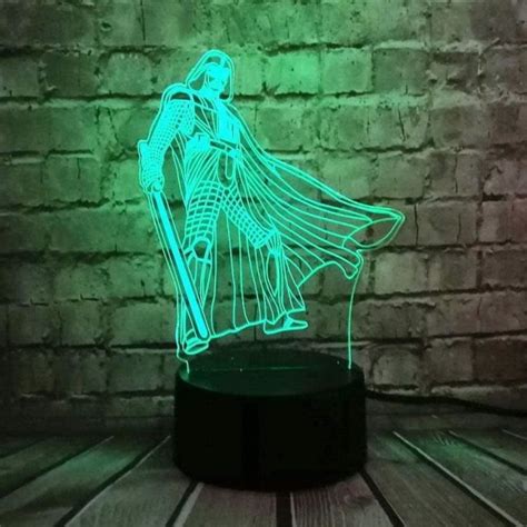 Festival 3D Illusion Lampe LED Veilleuse Star Wars 7 Coloré Visuel