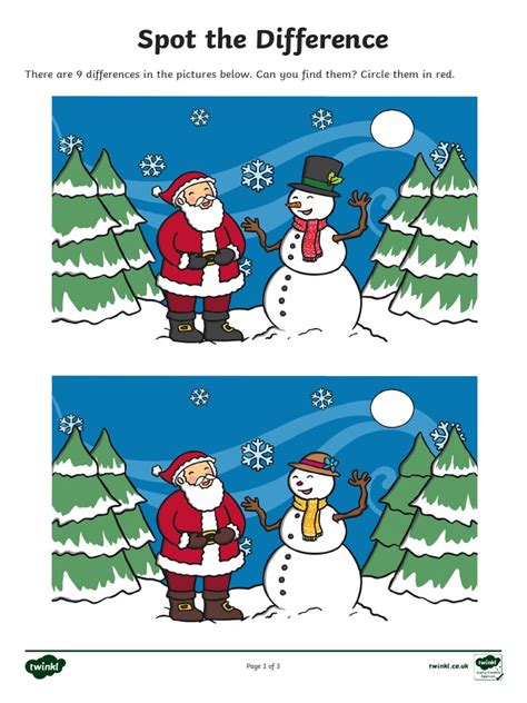 Au T2 T 204 Christmas Spot The Difference Activity Sheet Ver 4 Pdf