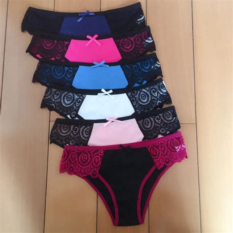 Pieces Set Women Panties Sexy Underwear Lace Lingerie Underpants For Female Culottes Cotton