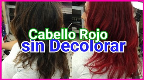 Ojo El Prop Sito Atento Tinte Rojo Sobre Pelo Oscuro Sin Decolorar