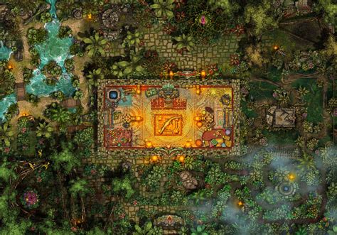 Temple of the Crocodile | Inkarnate - Create Fantasy Maps Online