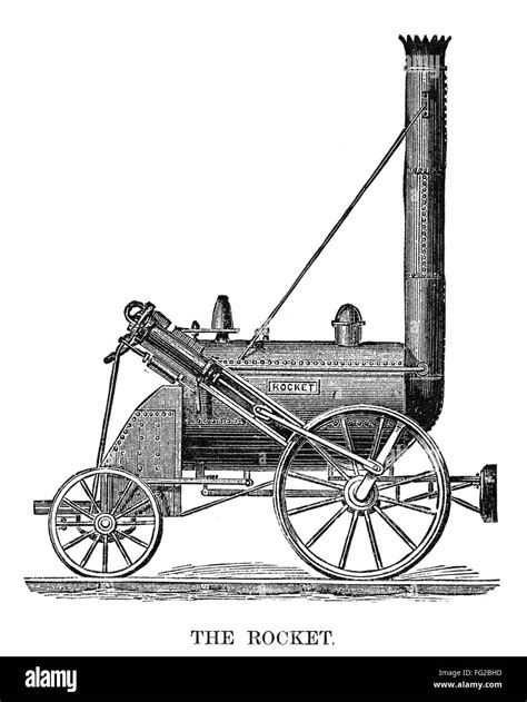 Locomotive Rocket 1829 Ngeorge Stephenson S Rocket The Winner Of The Liverpool And