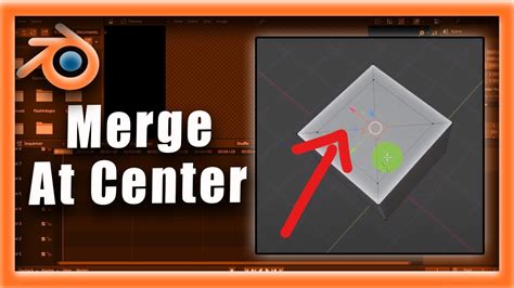 Blender Tutorial How To Merge At Center In Blender Youtube