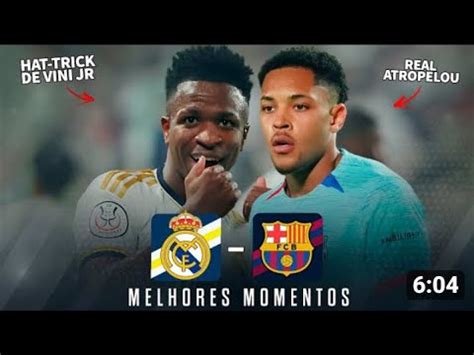 Vini Malvadeza Meteu Hat Trick Real Madri Xbarcelona Youtube