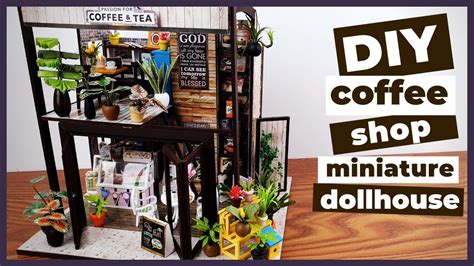 Diy Miniature Coffee Shop Mini Dollhouse Youtube