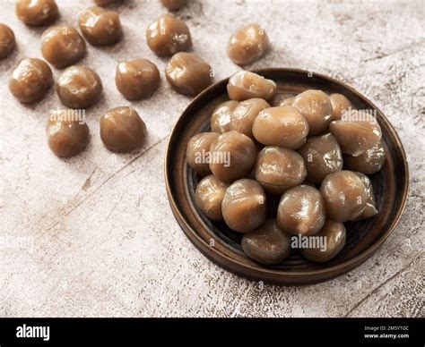 Korean traditional food rice cake Stock Photo - Alamy