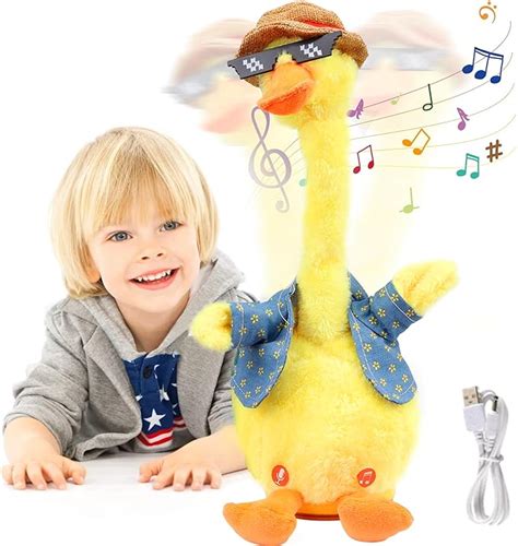 Juguete De Peluche De Bailarin Pato Pato Con Sonido Y Musica Divertido