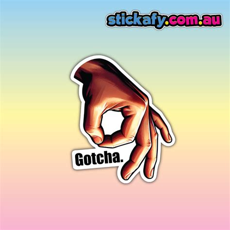 Gotcha Circle Game Sticker Funny Laptop Car Window Bumper Ute Decal 4wd