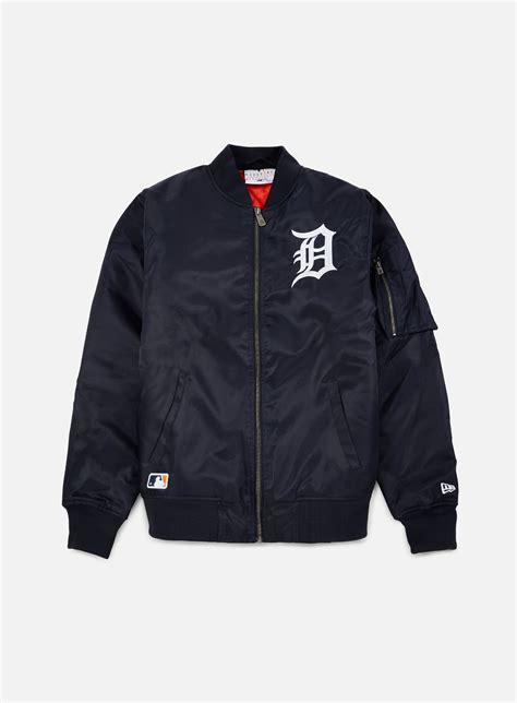 New Era Mlb Remix Bomber Jacket Detroit Tigers Uomo Navy Graffitishop