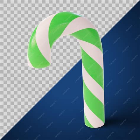 Premium Psd Stylized Candy Cane