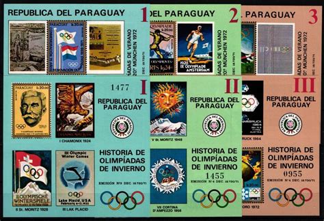 Paraguay Block Postfrisch Olympische Spiele Minr Block