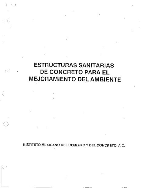 Aci 350 Estructuras Sanitara Para El Mejoramiento Del Ambiente