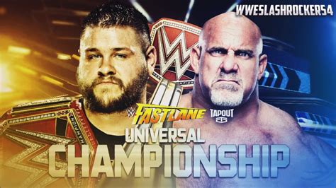 WWE Fastlane 2017 Kevin Owens Vs Goldberg YouTube