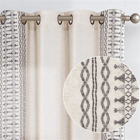 Amazon Jinchan Boho Curtains For Bedroom Linen Window Curtains