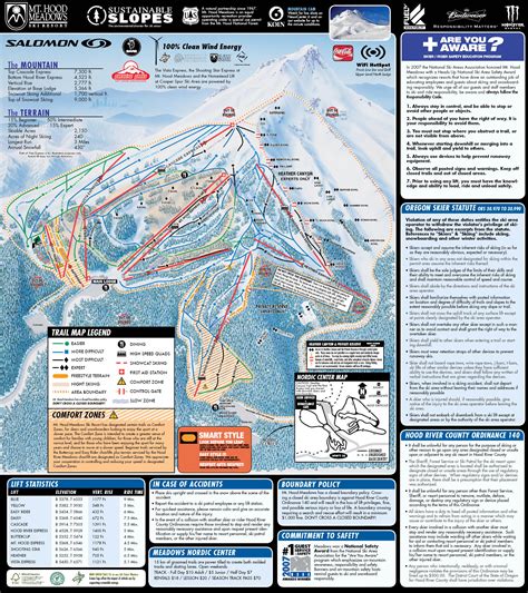 Mt Hood Meadows Ski Trail Map - Mt Hood Meadows Drive Mt Hood OR • mappery