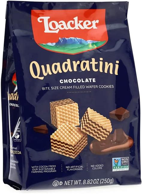 Amazon Loacker Quadratini Bite Size Wafer Cookies Variety Pack