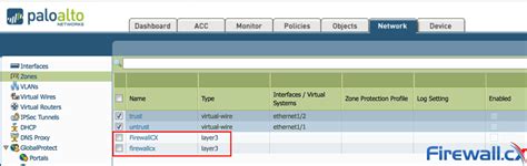 Palo Alto Firewalls Security Zones Tap Zone Virtual Wire Layer