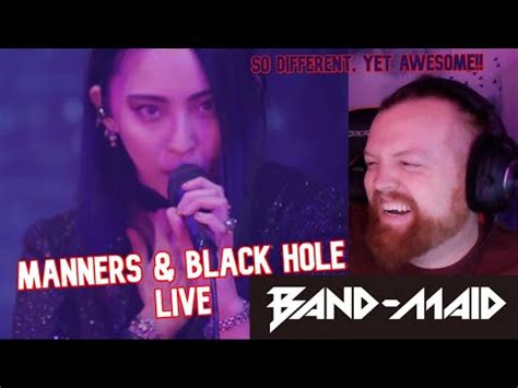 Band Maid Manners Black Hole Live Reaction A Lovely Reacts Youtube