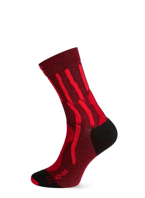 Skarpety Trekkingowe X Socks Trek X Ctn Dark Ruby Fire Red