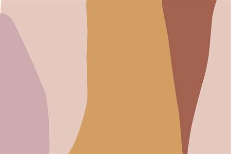 Stylish Templates With Organic Abstract Shapes And Line In Nude Colors