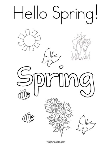 April Showers Bring May Flowers Coloring Page At GetColorings