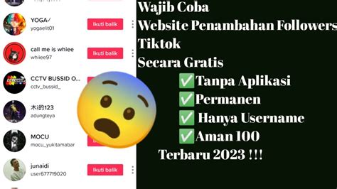 Cara Menambah Followers Tiktok Gratis Cara Menambah Followers Tiktok