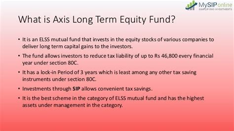 Axis Long Term Equity Fund Save Tax And Earn Huge Returns