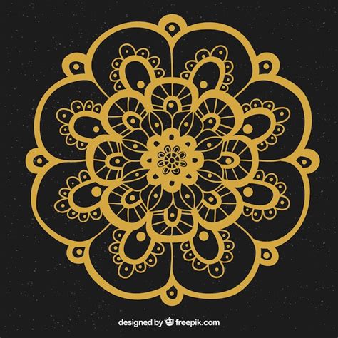 Free Vector Elegant Golden Mandala Background